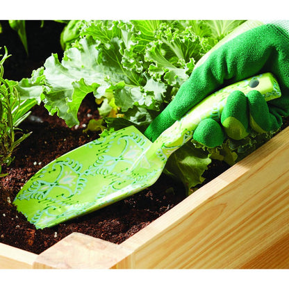 Green Aluminum Ikat Gardening Tool Set, 25 Pieces